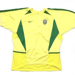 Nike Dri Fit Brazil Soccer Short Sleeve Jersey Tee